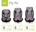4 BABY Fotelik FLY-FIX 9-36 GRAPHIT