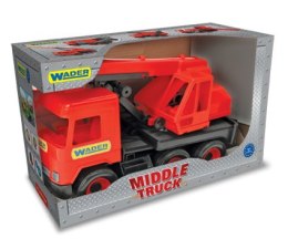 WADER 32112 Middle Truck - Dźwig czerwony