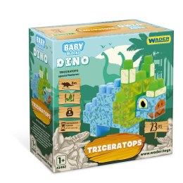 WADER 41494 Baby Blocks Dino klocki triceratops