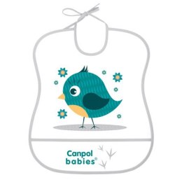 CANPOL 2/919 Śliniak plastikowy miękki - turquoise bird