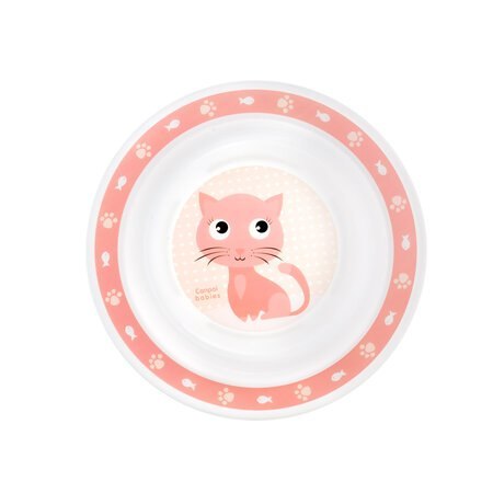 CANPOL 4/412 Miseczka plastikowa Cute Animals pink