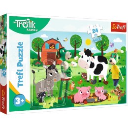 TREFL 14360 Puzzle 24 MAXI Rodzina Treflików / Zimowy czas z Treflikami