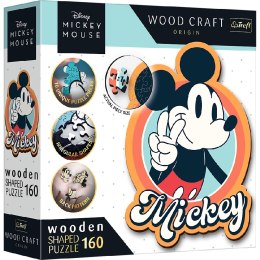 TREFL 20191 Puzzle drewniane Myszka Mickey 160 Retro