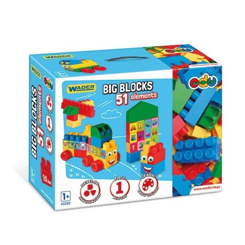 WADER 41592 Big Blocks klocki 51el.