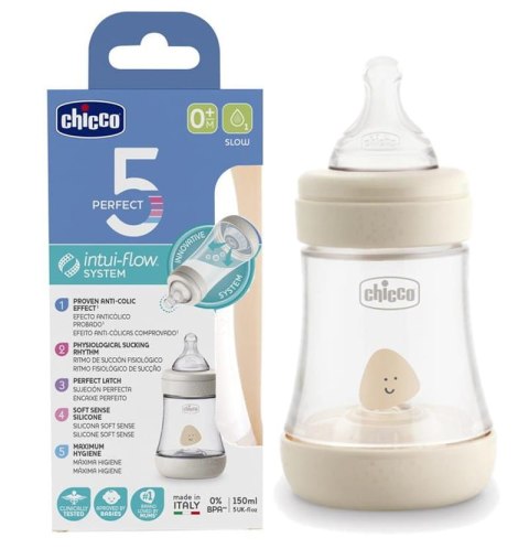CHICCO 00020211300040 Butelka PERFECT5 150 ml 4m+ neutral